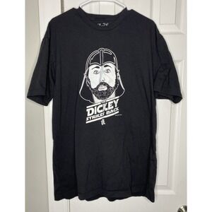 The7Line Men's MLB New‎ York Mets R.A Dickey Strikes Back T Shirt Black Size 2X